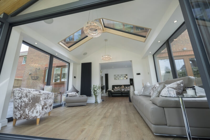 WarmRoof Skylight Hybrid Solid Roof Conservatory