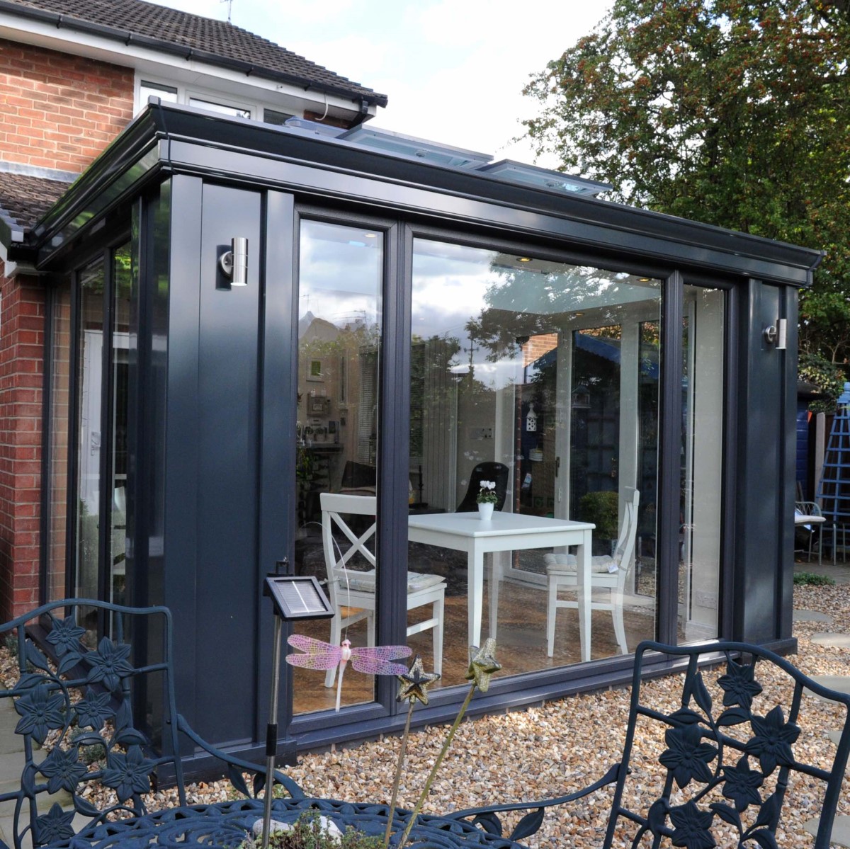 The Loggia Orangery Conservatory in Black
